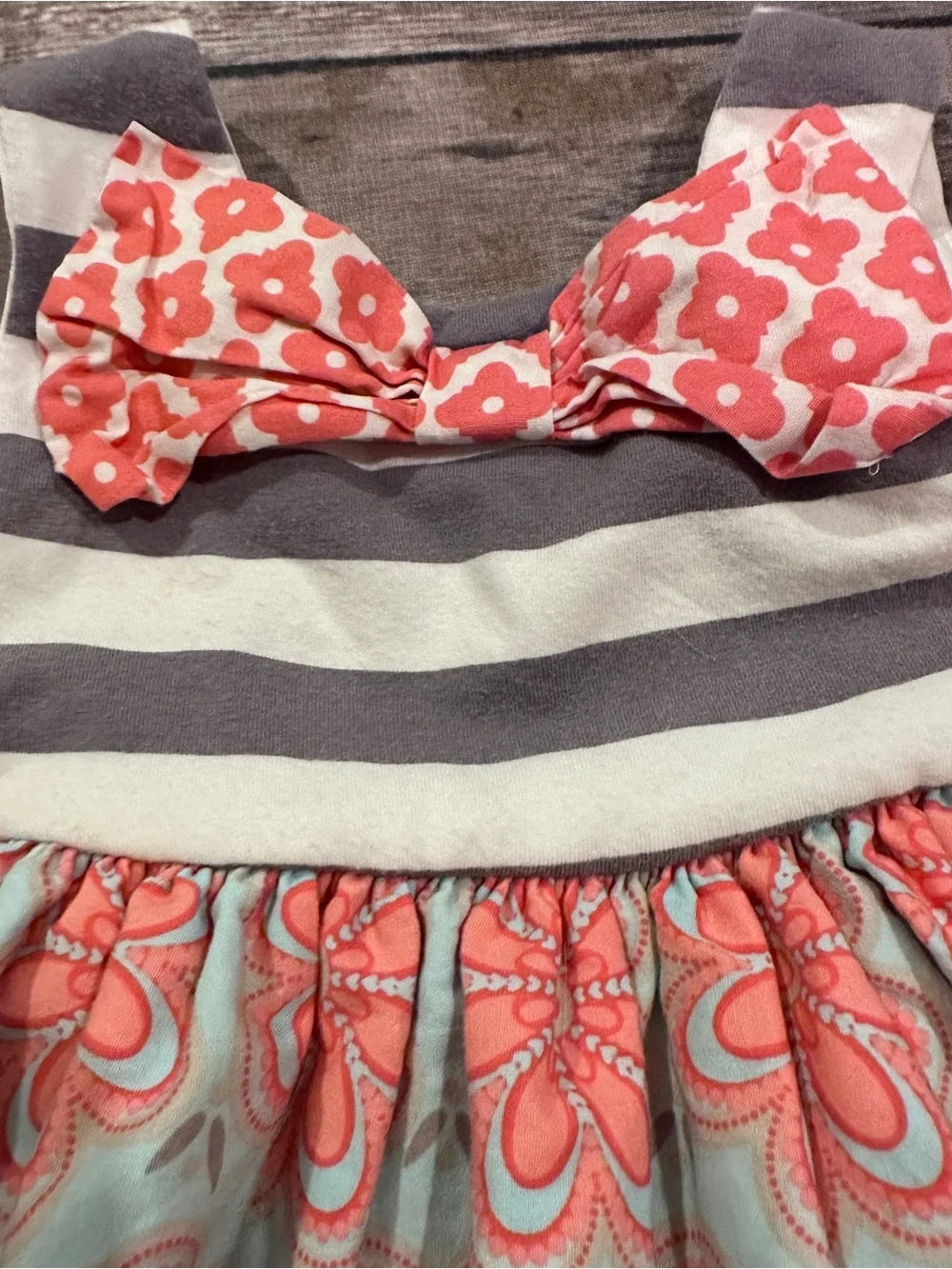 Counting daisies floral and geometric print dress